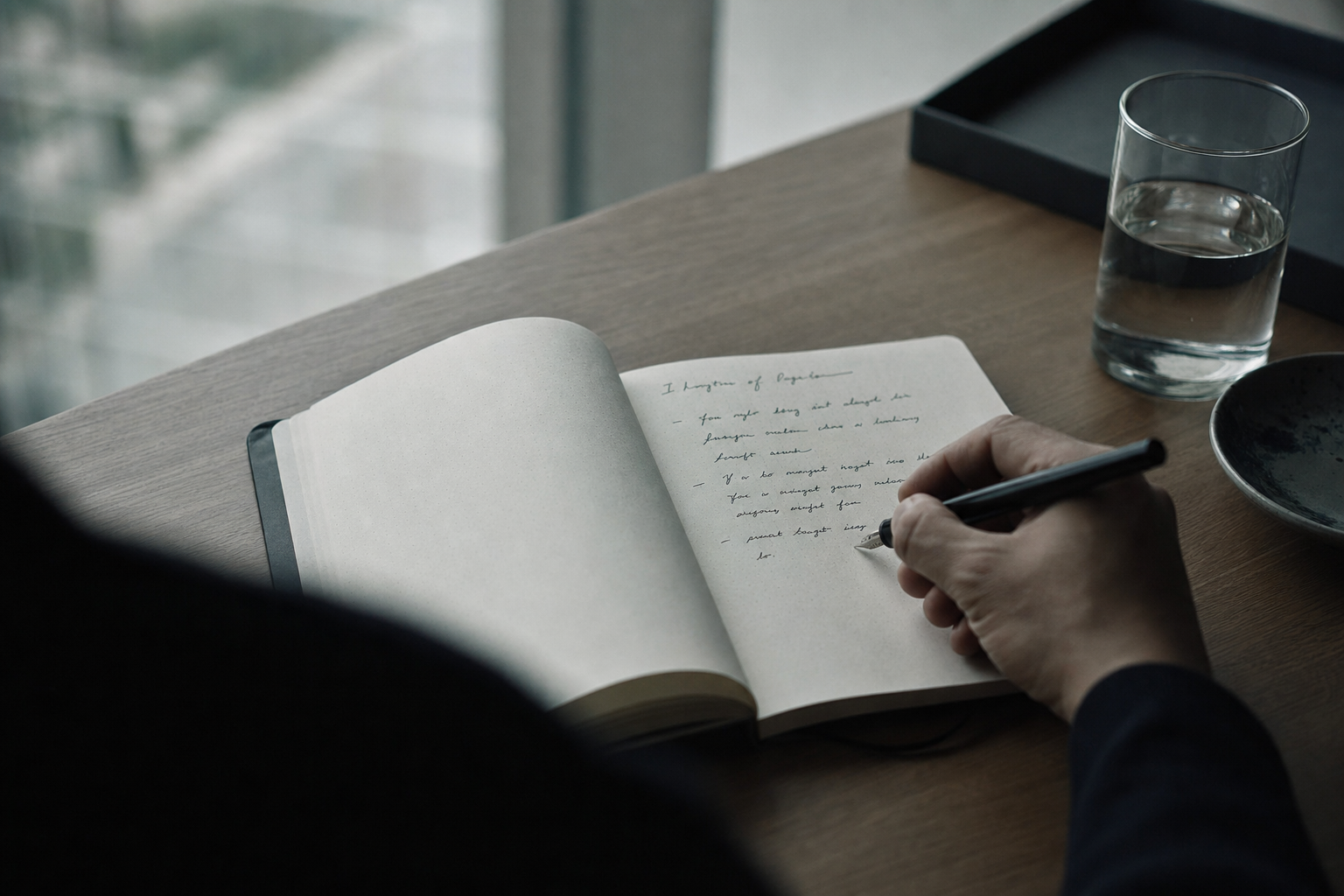 ノートに書き出しながら考えを言葉にする様子